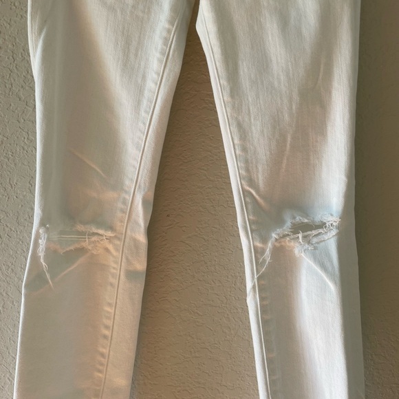 L’Agence Chantal Slim White Distressed Jeans Size 25 - Picture 4 of 11